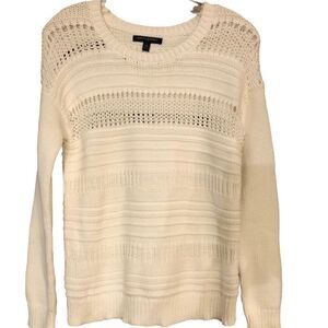 BananaRepublic XS Granny Beige Chunky Long Sleeve Slouchy Knit Lite Sweater